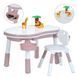 Дитячий столик зі стільчиком 2в1 Bambi Рожевий M6177-8 фото 2