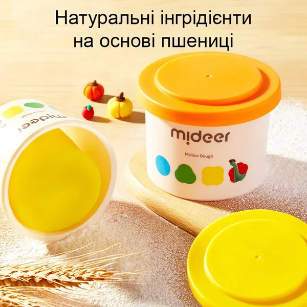 Маса для Ліплення М'яке Тісто Mideer , 12 кольорів MD1501 фото