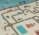 Дитячий двосторонній розвиваючий складний термокилимок для повзання POPPET  "Дорожній лабіринт та Космічні пригоди", 200х180x1 см PP039-200 фото 6