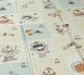 Дитячий двосторонній розвиваючий складний термокилимок для повзання POPPET  "Дорожній лабіринт та Космічні пригоди", 200х180x1 см PP039-200 фото 7