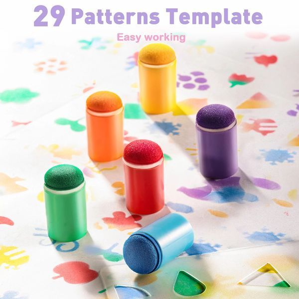 Набір для малювання пальцями Mirola "Finger Painting Activity Book" 50 сторінок MK95645 фото