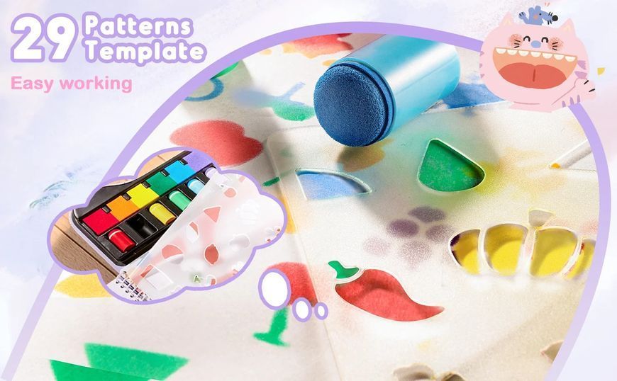 Набір для малювання пальцями Mirola "Finger Painting Activity Book" 50 сторінок MK95645 фото
