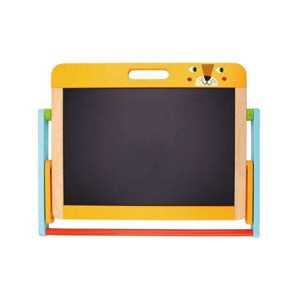 Дерев'яний двосторонній настільний мольберт Tooky Toy "Tabletop Easel" з аксесуарами TL112  фото