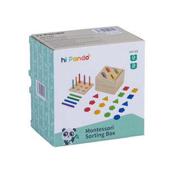 Деревянный сортер по методике Монтессори Hi Pando "Montessori Sorting Box" HP109 фото